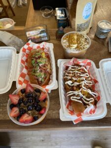 Hot dogs and Acai bowls