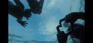 Me, Abby, and Katie snorkeling