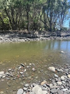 Pololu Valley river after severe flooding. 